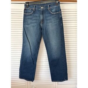 Lucky Brand Jeans Mens Loose Straight Fit‎ Dark Wash Denim Pants Size 33 waist